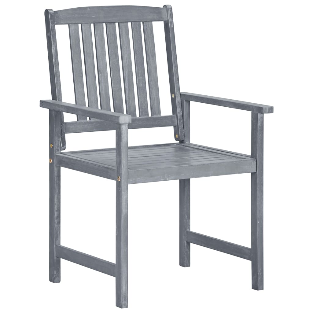 vidaXL Garden Chairs with Cushions 2 pcs Solid Acacia Wood