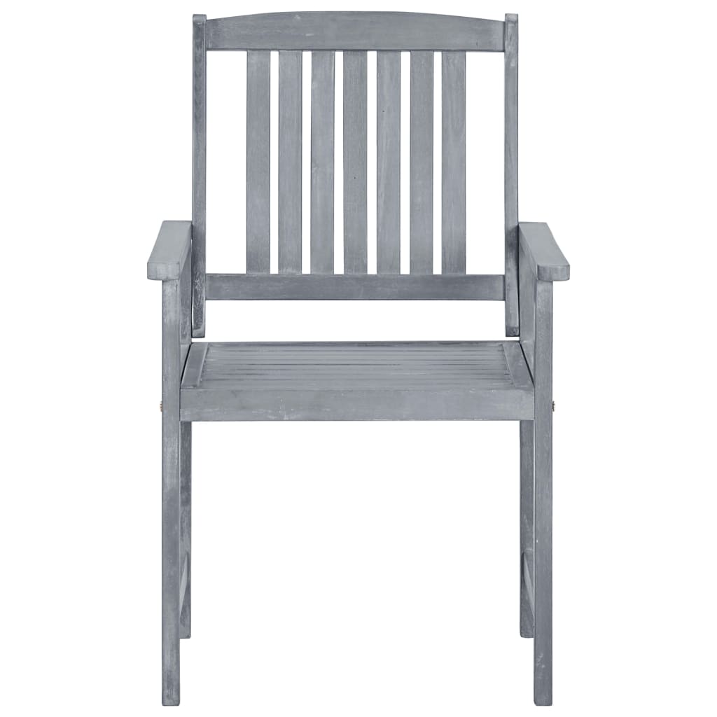 vidaXL Garden Chairs with Cushions 2 pcs Solid Acacia Wood