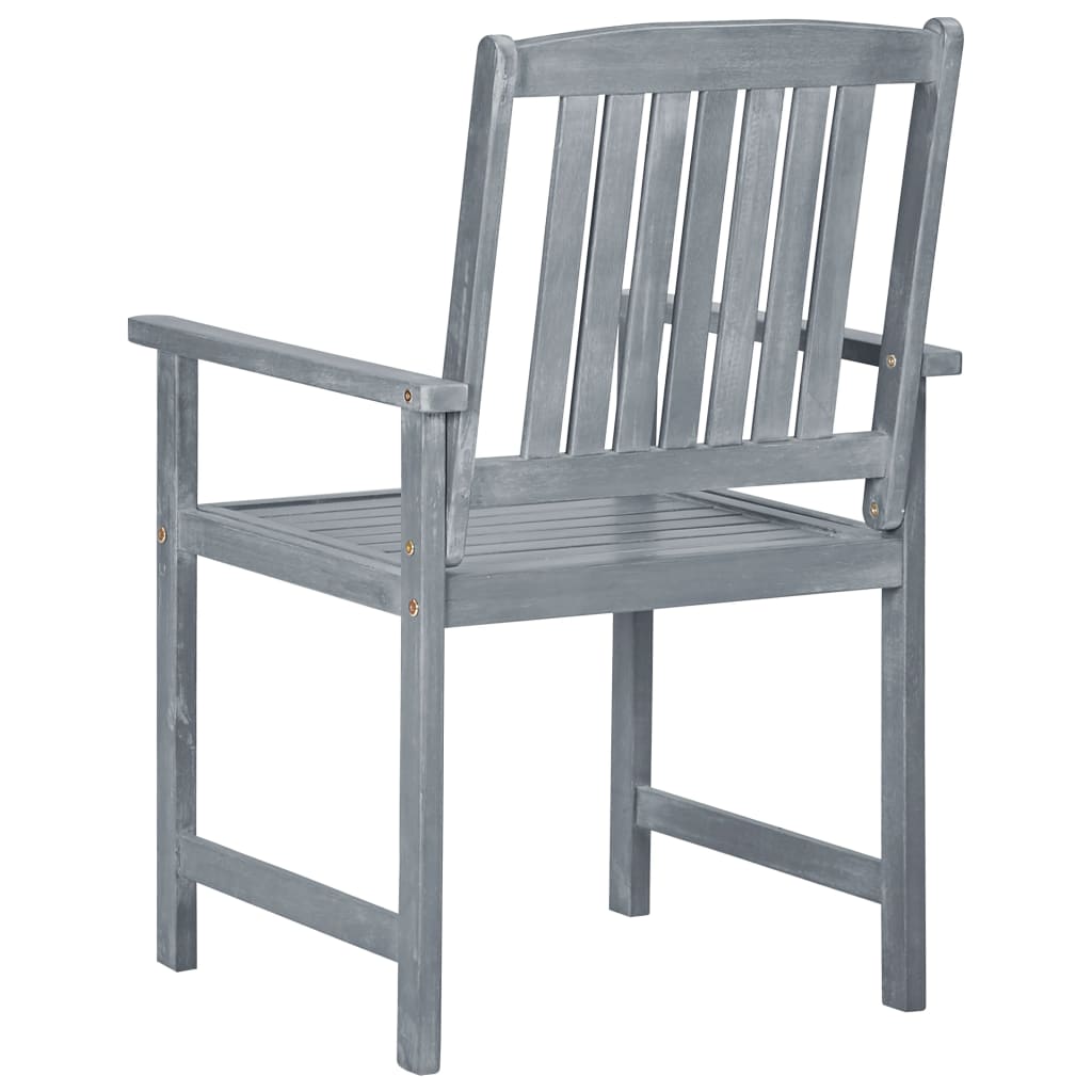 vidaXL Garden Chairs with Cushions 2 pcs Solid Acacia Wood