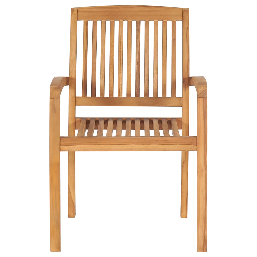vidaXL Garden Chairs 2 pcs with Anthracite Cushions Solid Teak Wood