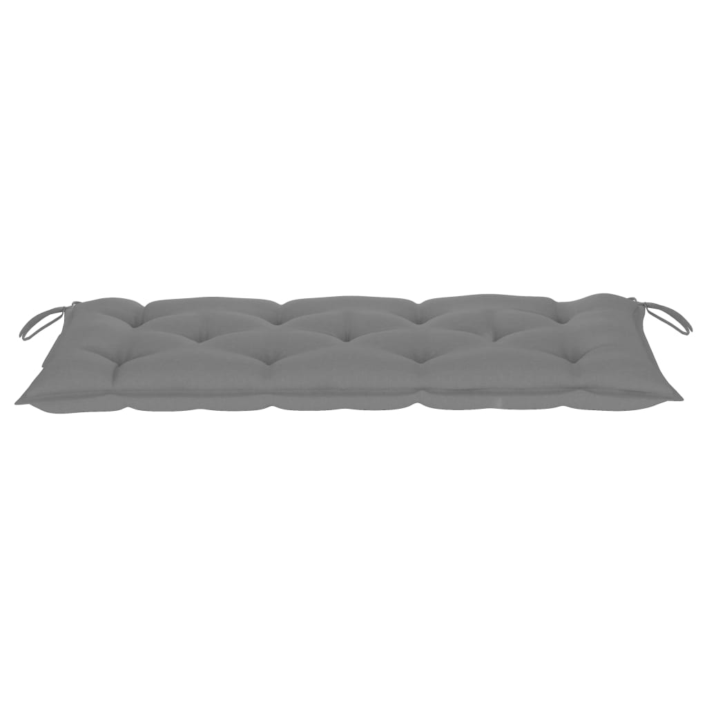 vidaXL Folding Garden Bench with Cushion 118 cm Bamboo