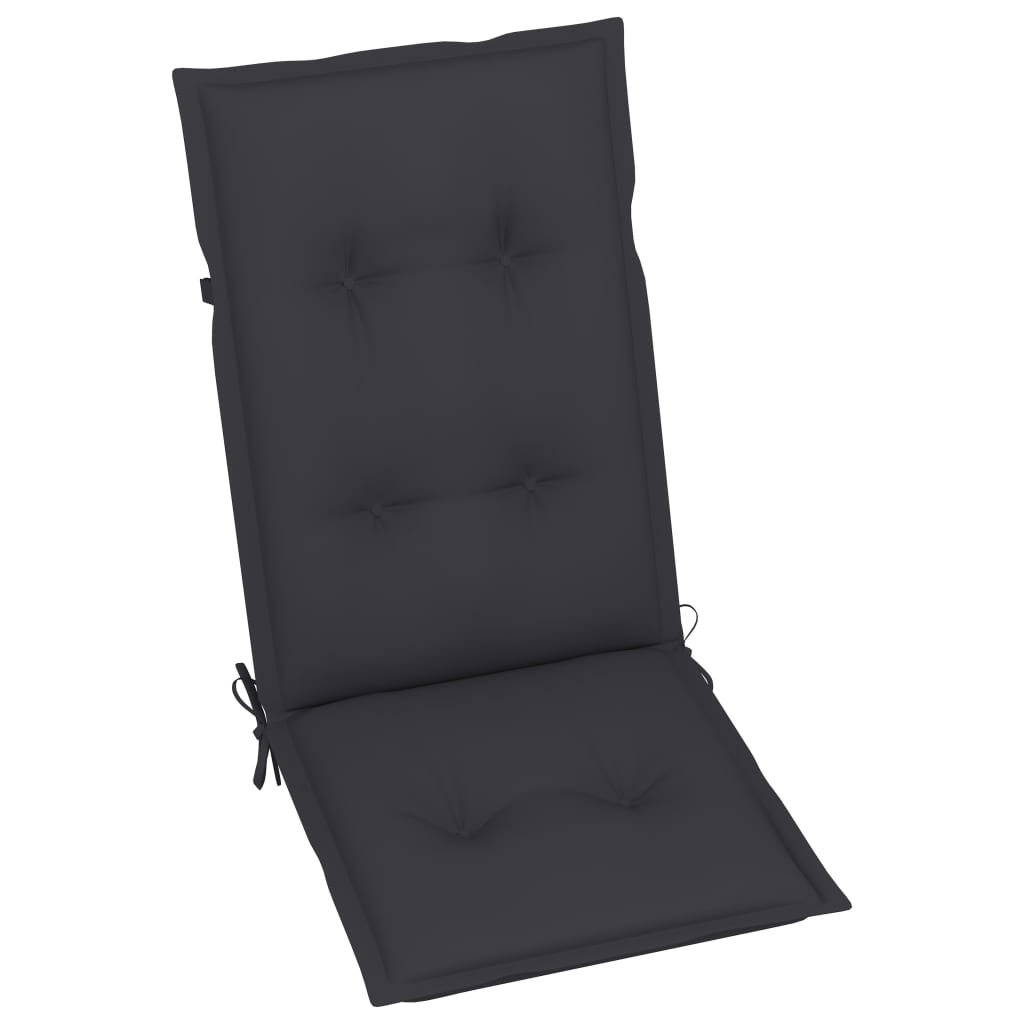 vidaXL Folding Garden Chairs 6 pcs with Cushions Solid Acacia Wood