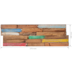 vidaXL Wall Cladding Panels 10 pcs 1.03 m�� Solid Teak Wood