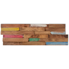 vidaXL Wall Cladding Panels 10 pcs 1.03 m�� Solid Teak Wood