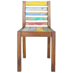 vidaXL Dining Chairs 2 pcs Solid Reclaimed Wood