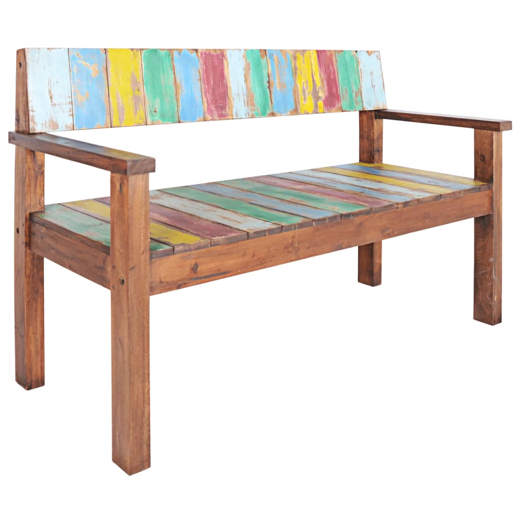 vidaXL Bench 115 cm Solid Reclaimed Wood