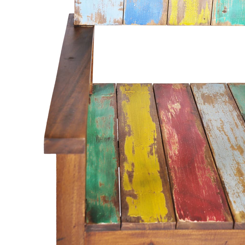 vidaXL Bench 115 cm Solid Reclaimed Wood