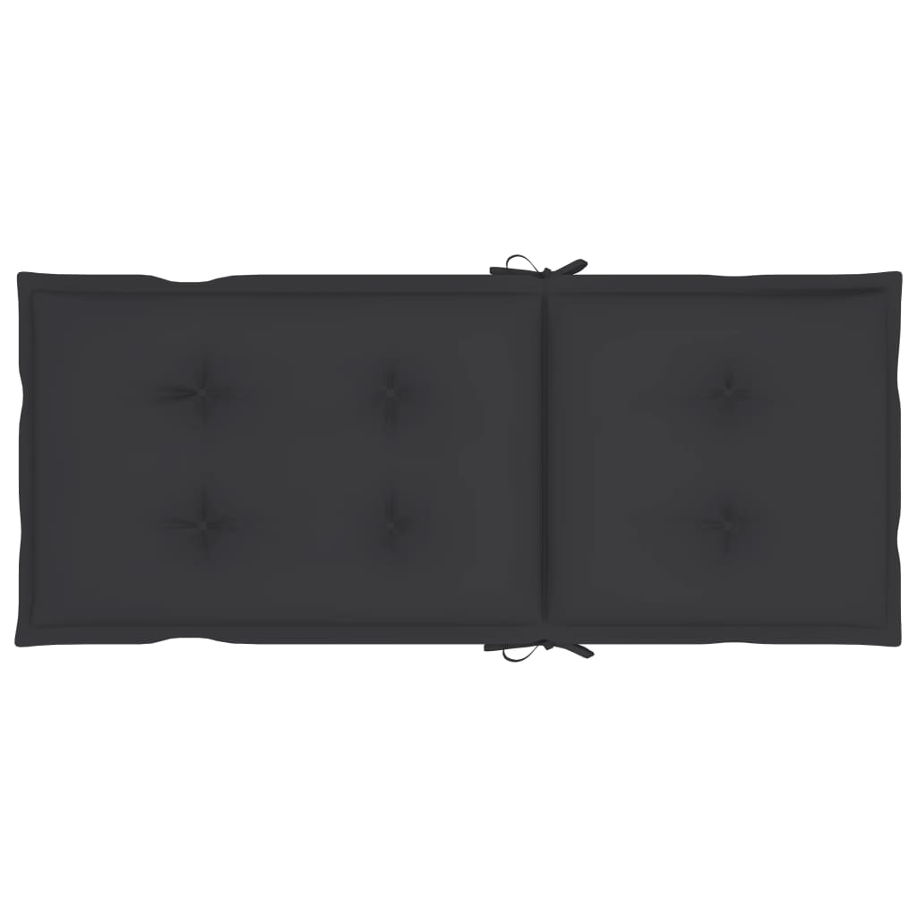 vidaXL Garden Chairs 4 pcs with Anthracite Cushions Solid Teak Wood