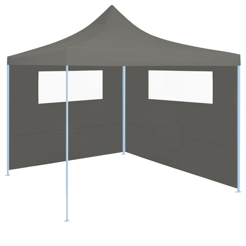 vidaXL Gazebo Sidewalls with Windows 2 pcs Anthracite