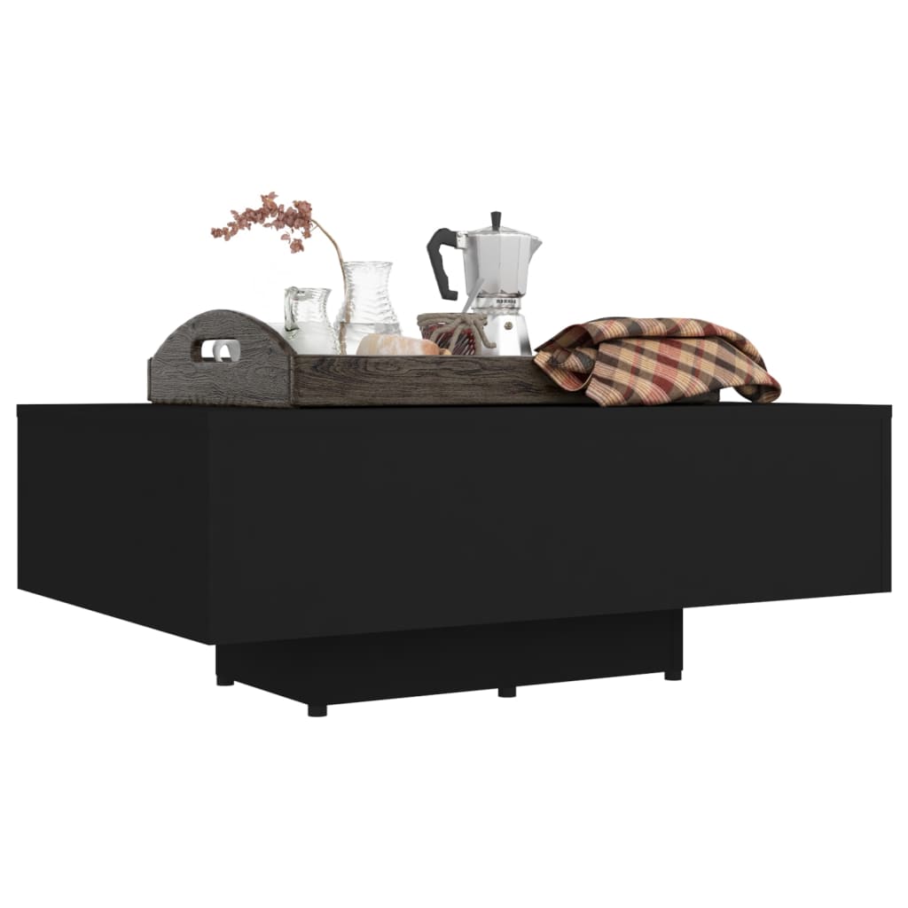 vidaXL Coffee Table Black 85x55x31 cm Engineered Wood