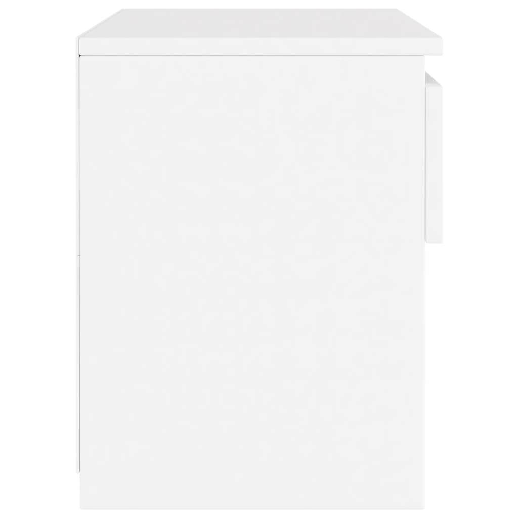 vidaXL Bedside Cabinet White 40x30x39 cm Engineered Wood