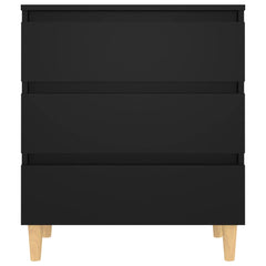 vidaXL Sideboard Black 60x35x69 cm Engineered Wood