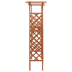 vidaXL Pergola with Gate 116x40x204 cm Solid Firwood