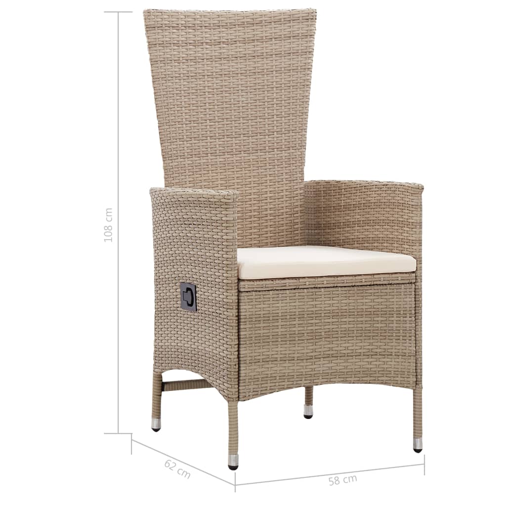 3 Piece Garden Dining Set