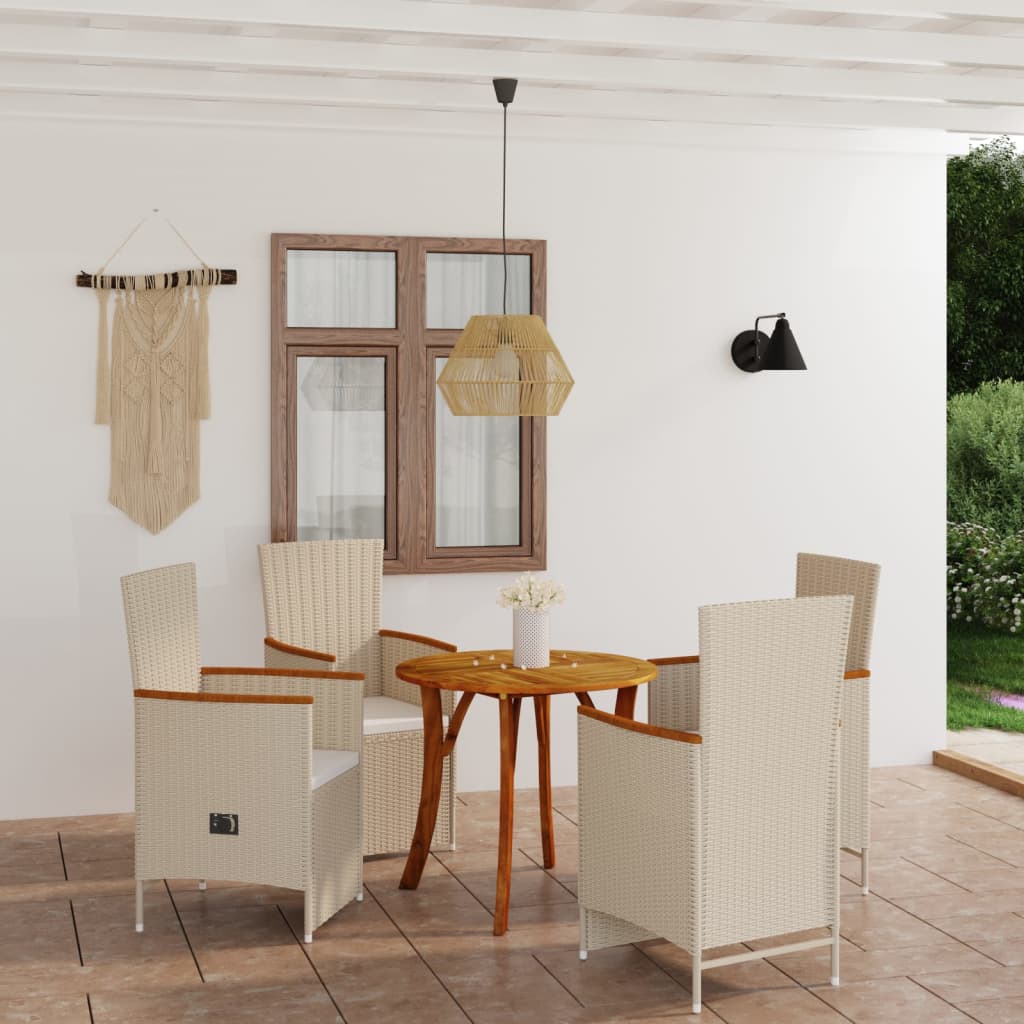 5 Piece Garden Dining Set