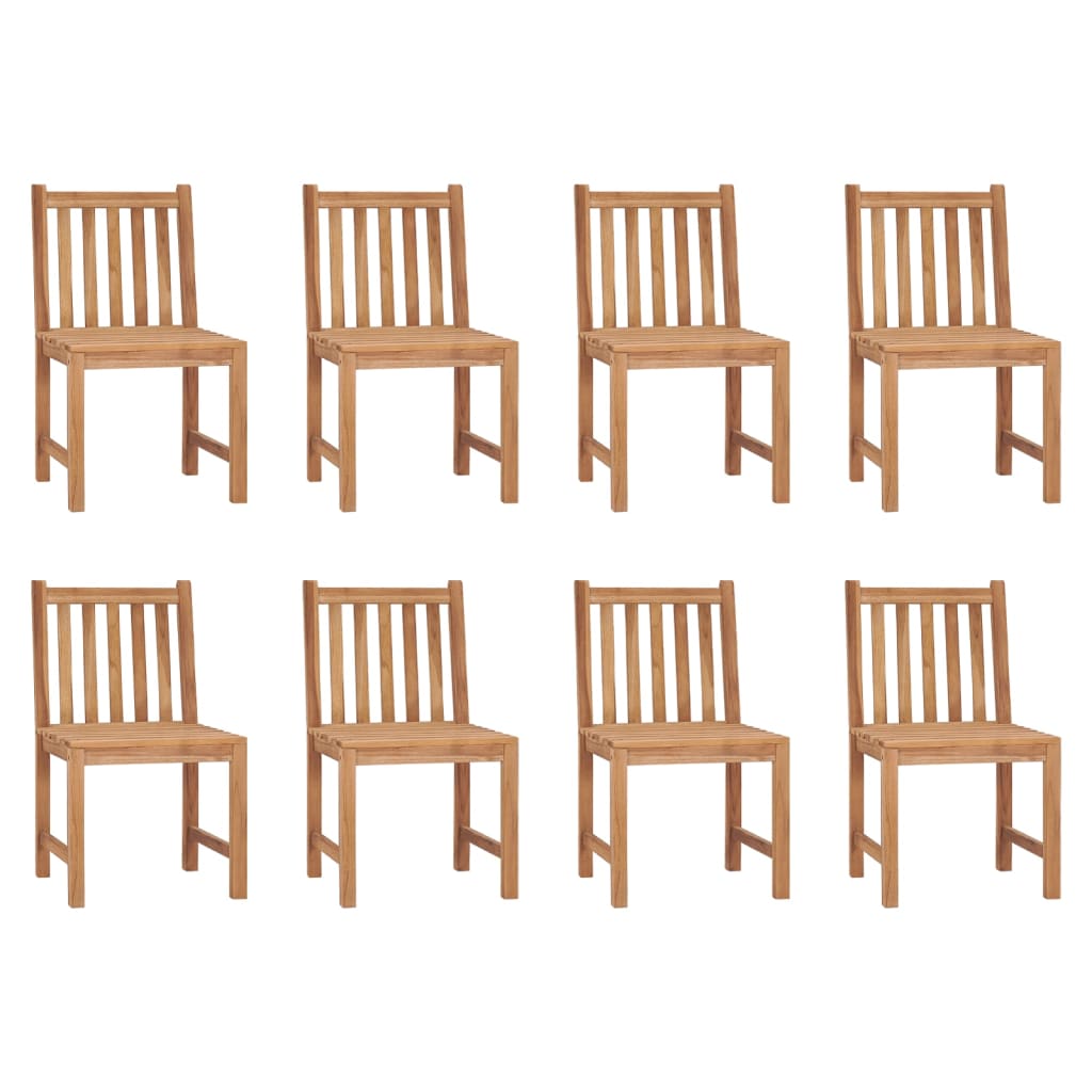 vidaXL Garden Chairs 4 pcs Solid Teak Wood