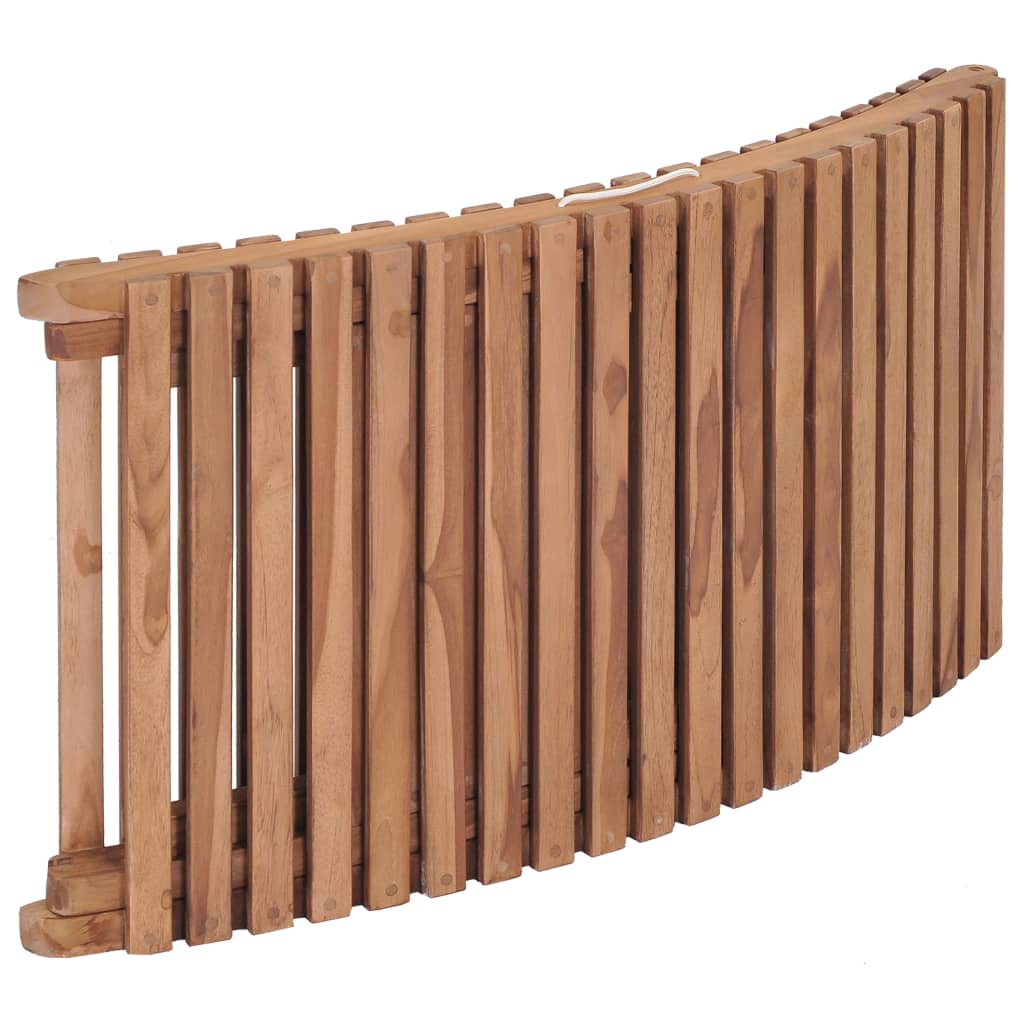 vidaXL Folding Sun Loungers 2 pcs Solid Teak Wood