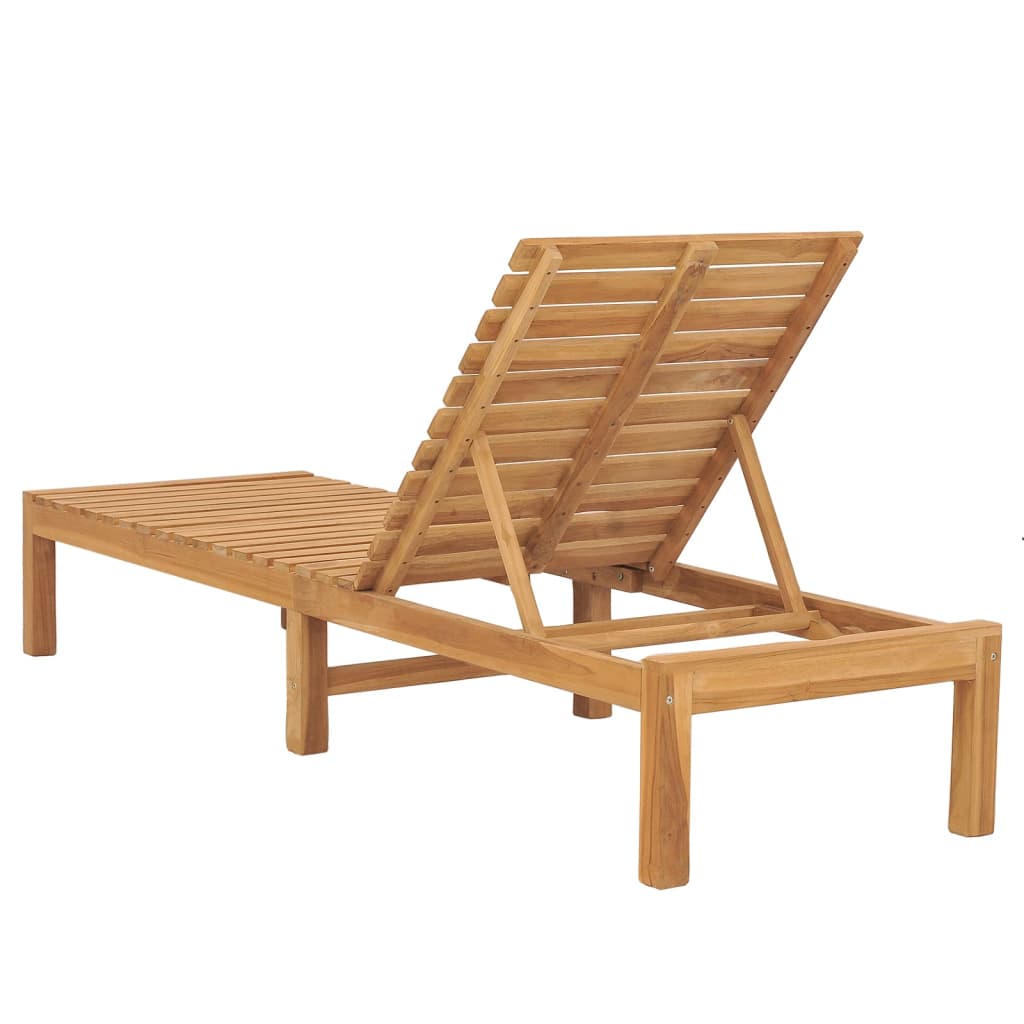 vidaXL Sun Loungers 2 pcs Solid Wood Teak