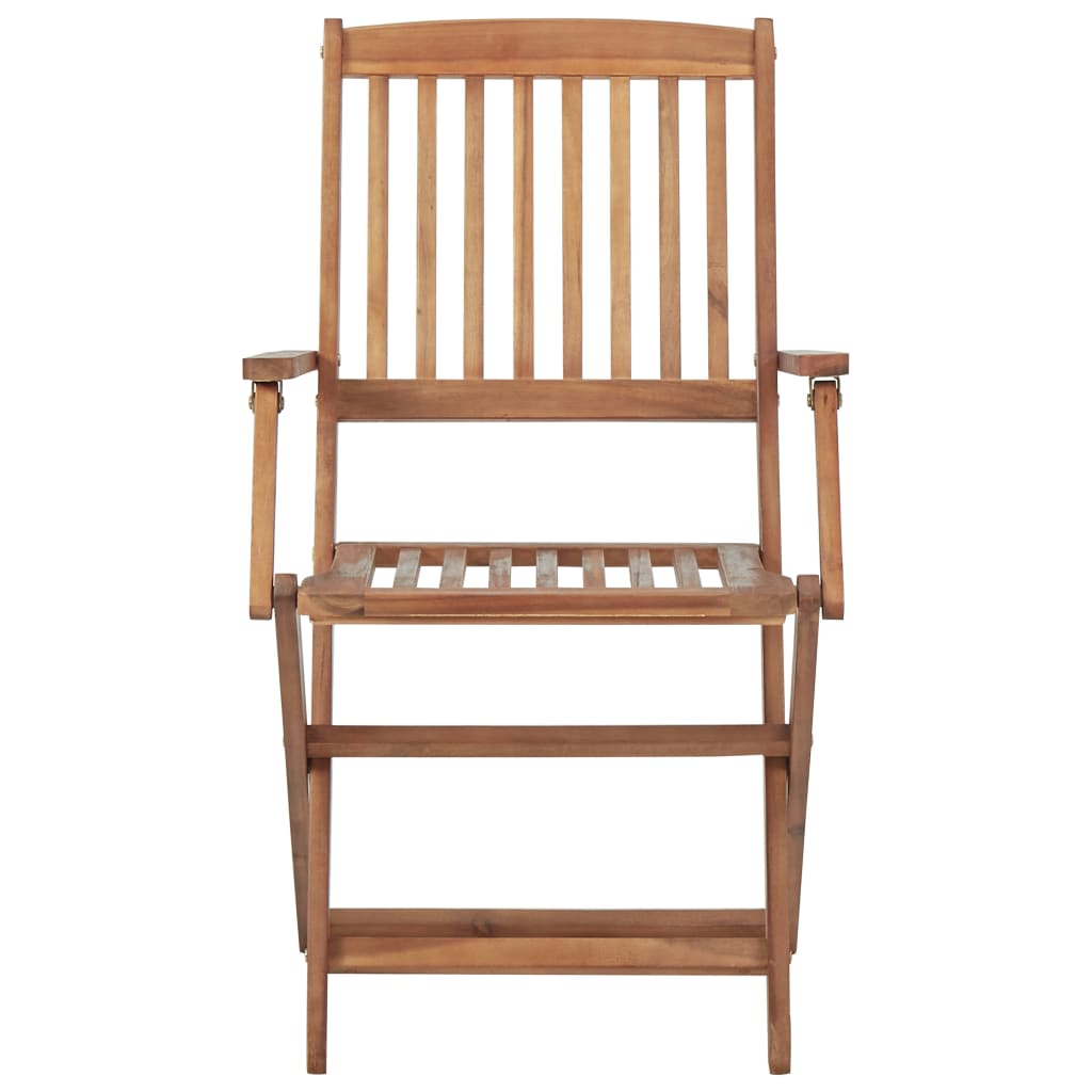 vidaXL Folding Outdoor Chairs 6 pcs Solid Acacia Wood