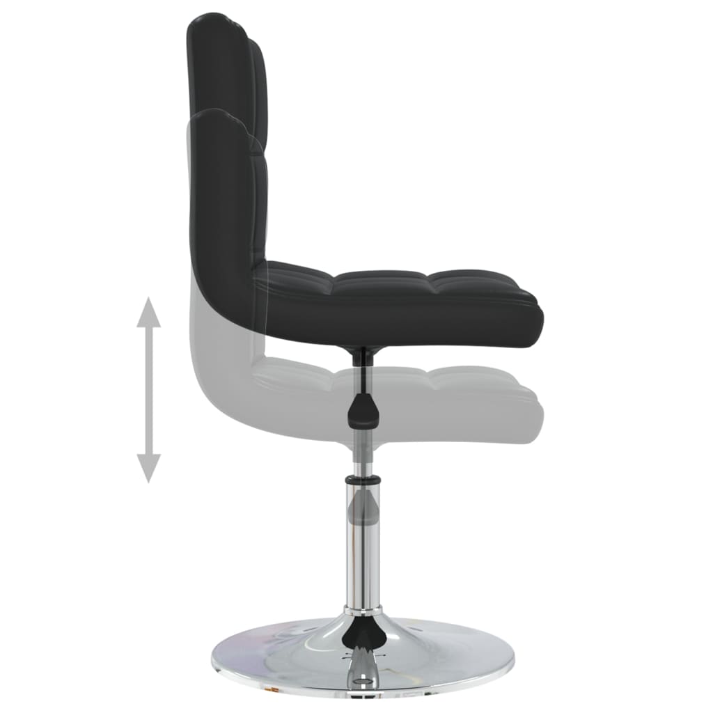 vidaXL Bar Stool Black Faux Leather