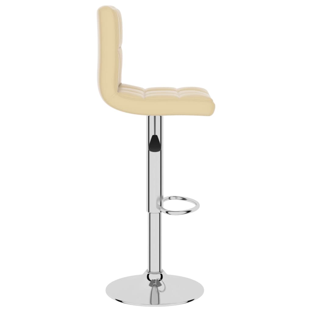 vidaXL Bar Stool Black Faux Leather