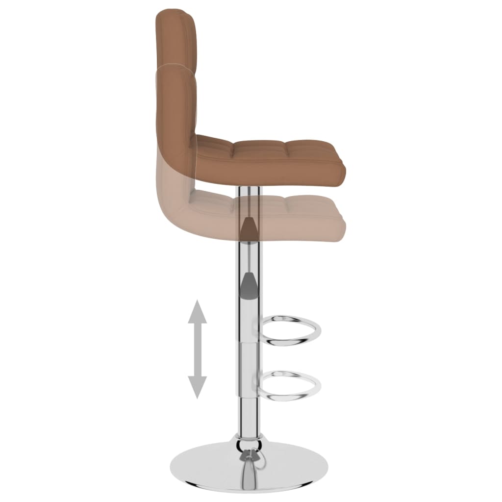 vidaXL Bar Stools 2 pcs Black Fabric