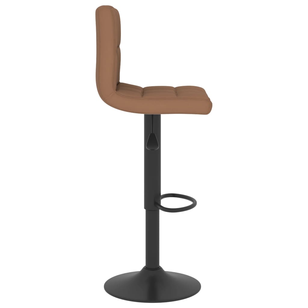 vidaXL Bar Stools 2 pcs Black Fabric