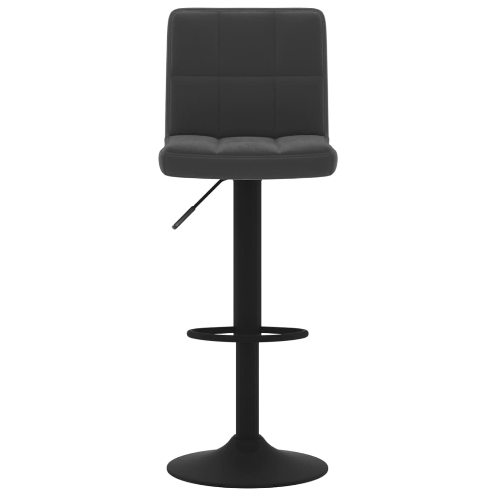 vidaXL Bar Stools 2 pcs Black Velvet