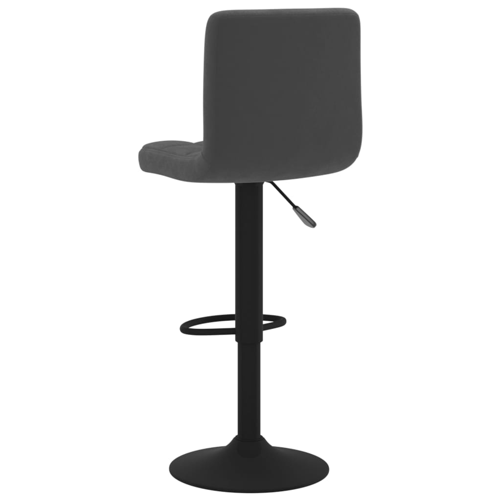 vidaXL Bar Stools 2 pcs Black Velvet