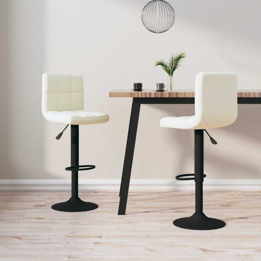 vidaXL Bar Stools 2 pcs Black Velvet