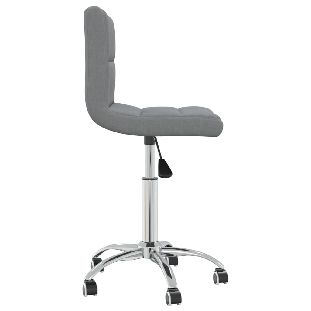 vidaXL Swivel Office Chair Black Fabric