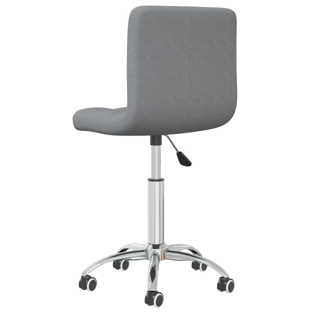 vidaXL Swivel Office Chair Black Fabric