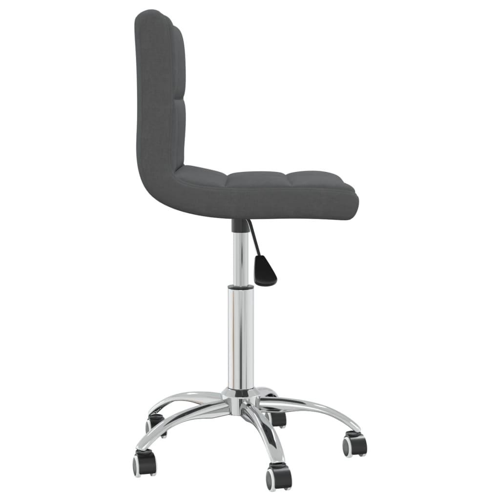 vidaXL Swivel Office Chair Black Fabric