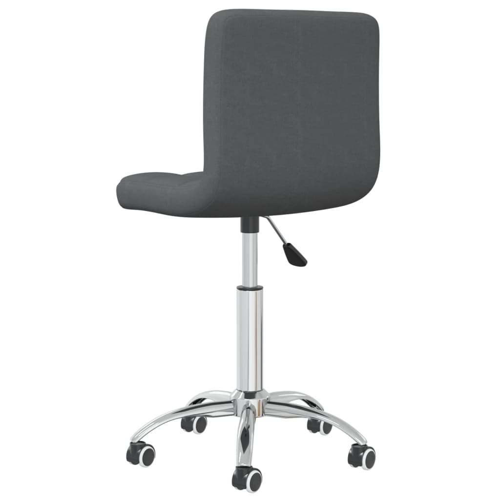 vidaXL Swivel Office Chair Black Fabric