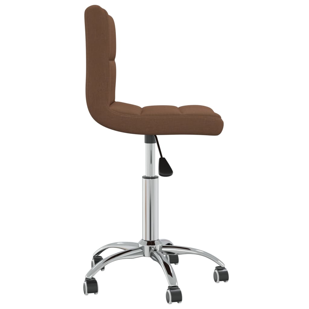 vidaXL Swivel Office Chair Black Fabric