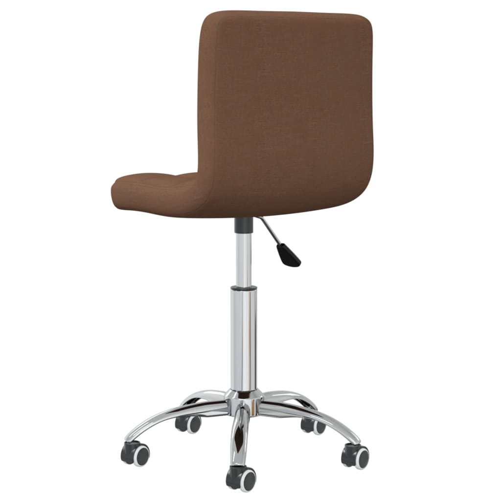 vidaXL Swivel Office Chair Black Fabric