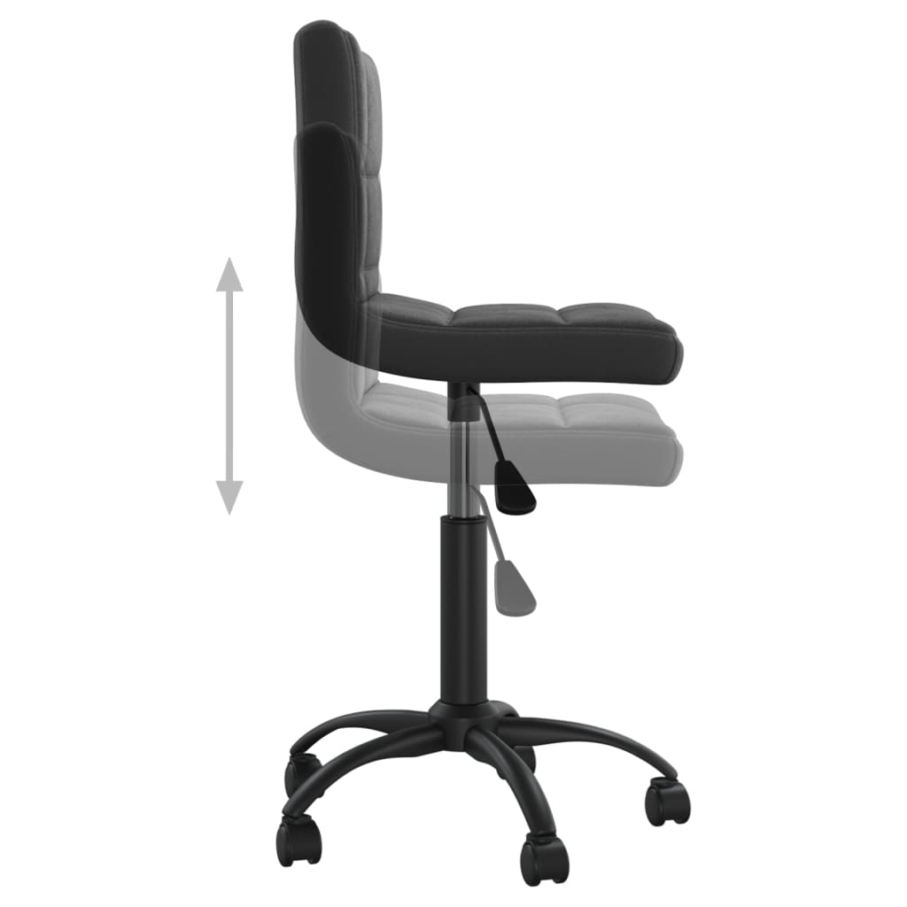 vidaXL Swivel Office Chair Black Velvet