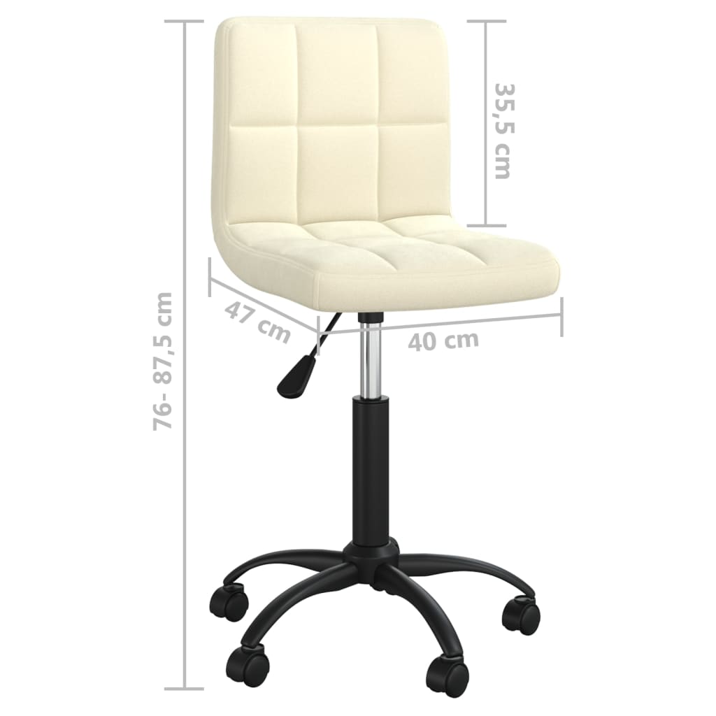 vidaXL Swivel Office Chair Black Velvet