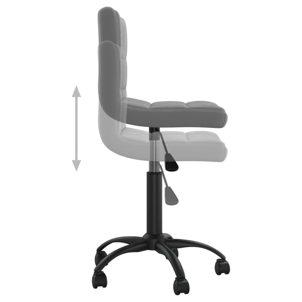 vidaXL Swivel Office Chair Black Velvet