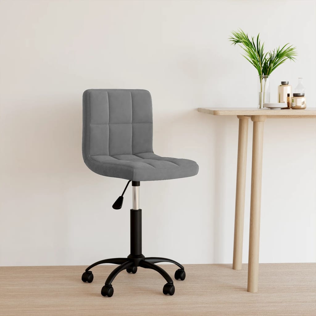 vidaXL Swivel Office Chair Black Velvet