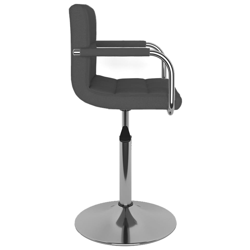 vidaXL Bar Stool Black Fabric