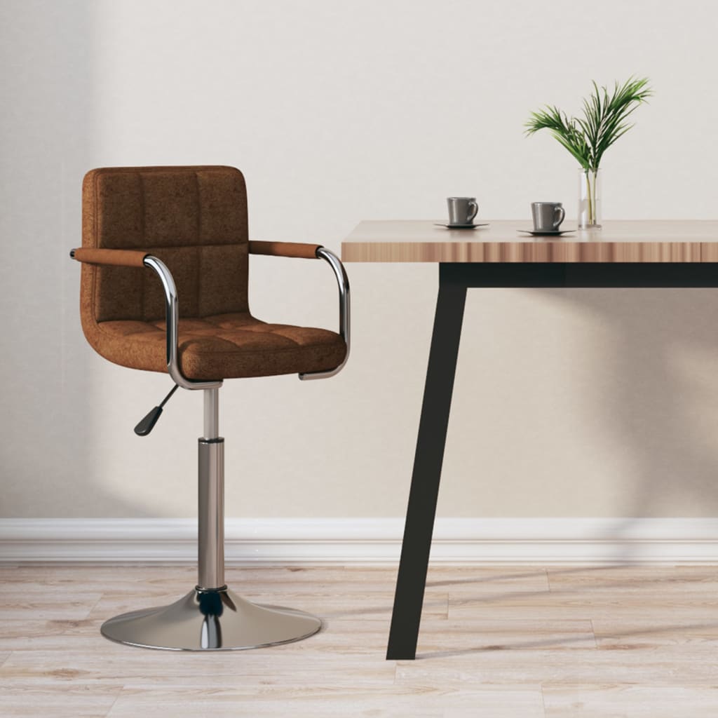 vidaXL Bar Stool Black Fabric