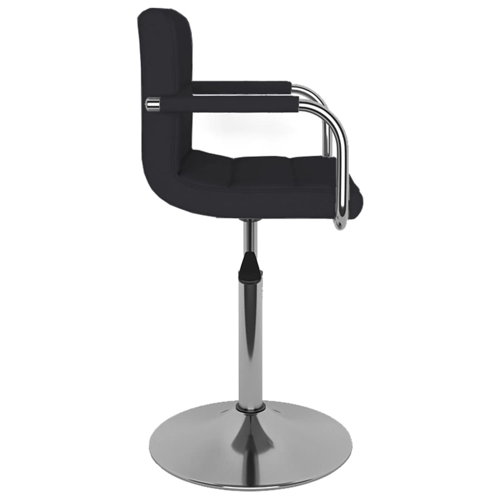 vidaXL Bar Stool Black Fabric