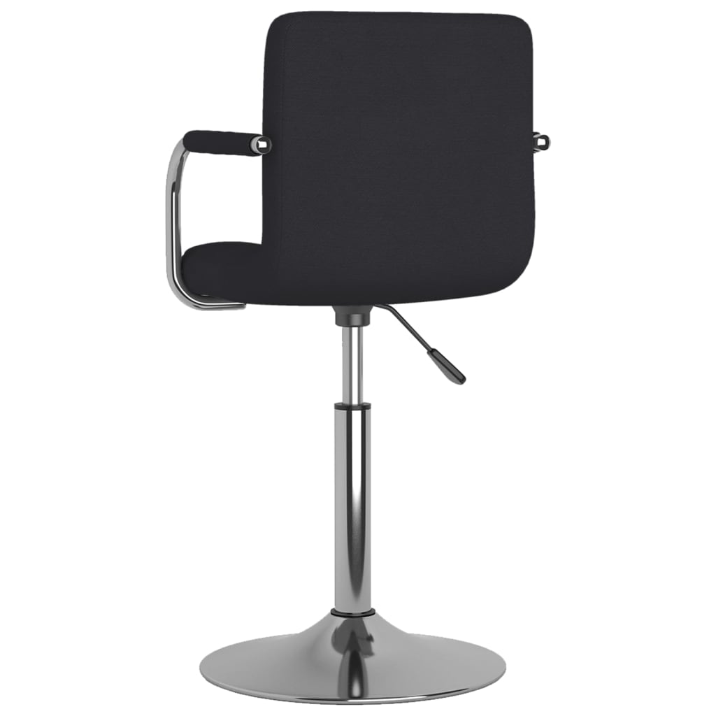 vidaXL Bar Stool Black Fabric