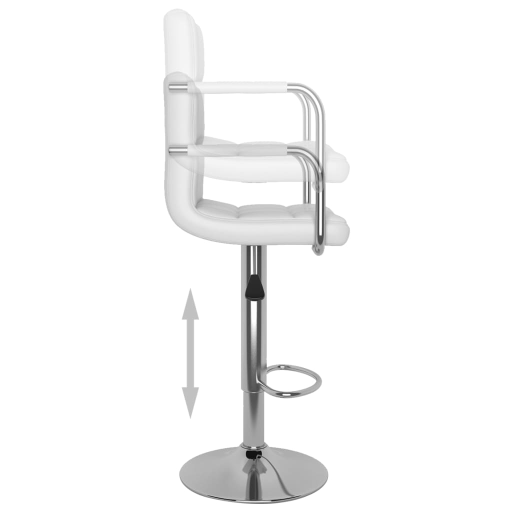 vidaXL Bar Stool Black Faux Leather