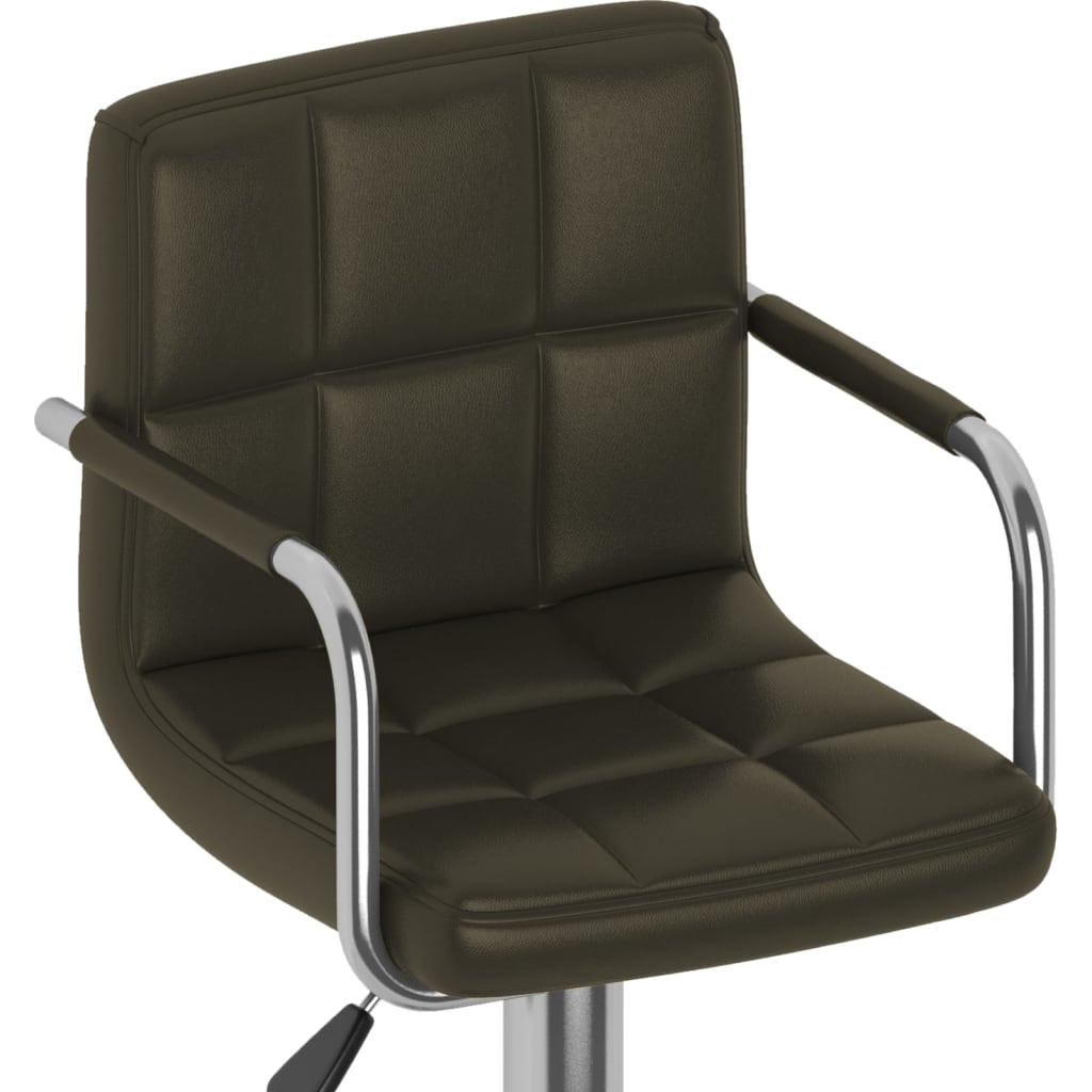 vidaXL Bar Stool Black Faux Leather