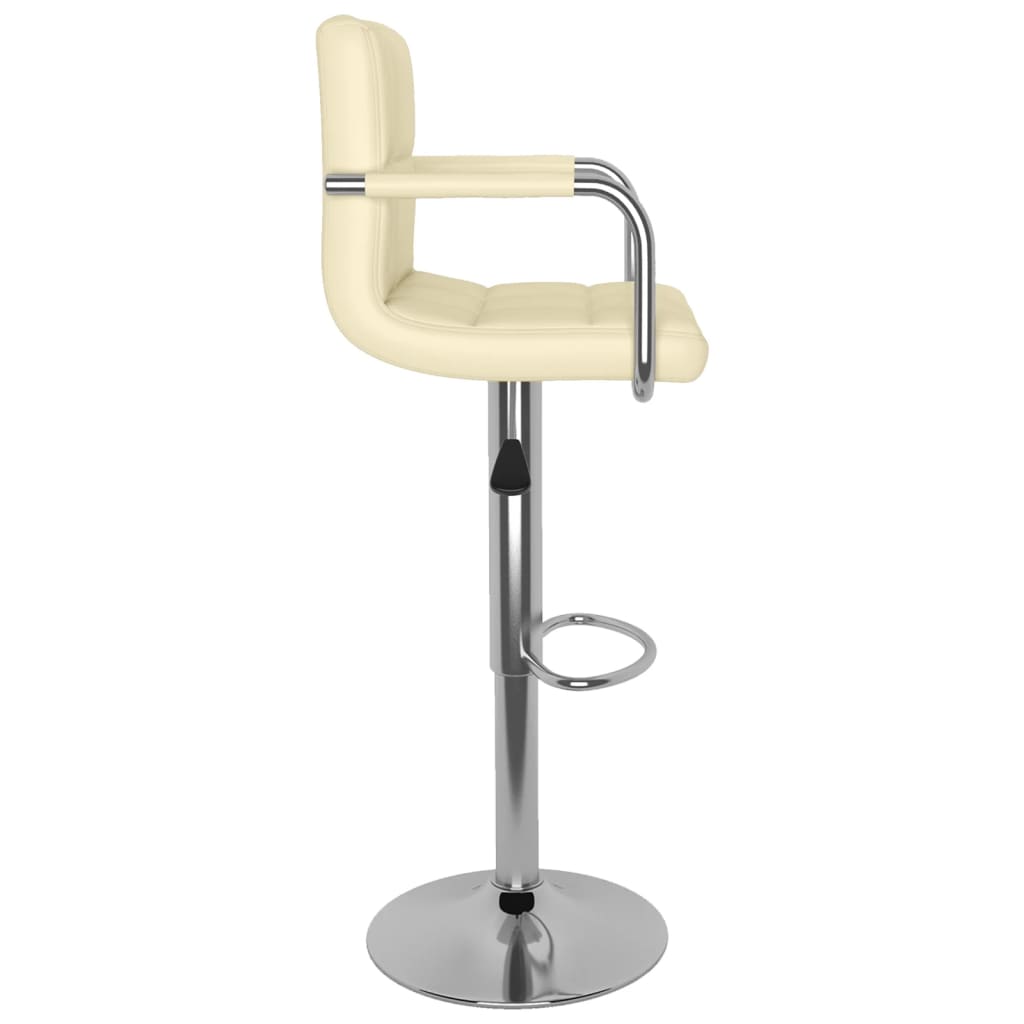 vidaXL Bar Stool Black Faux Leather