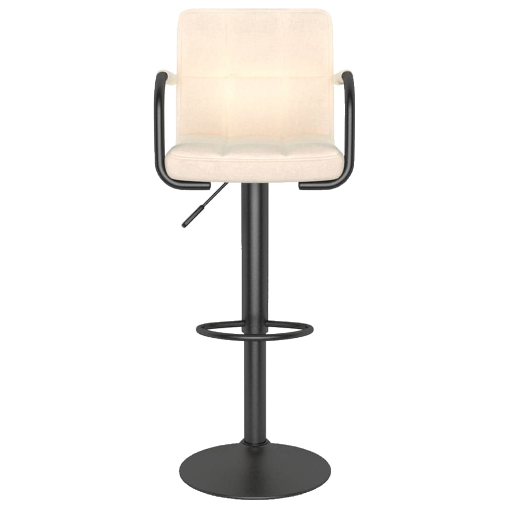 vidaXL Bar Stools 2 pcs Black Fabric