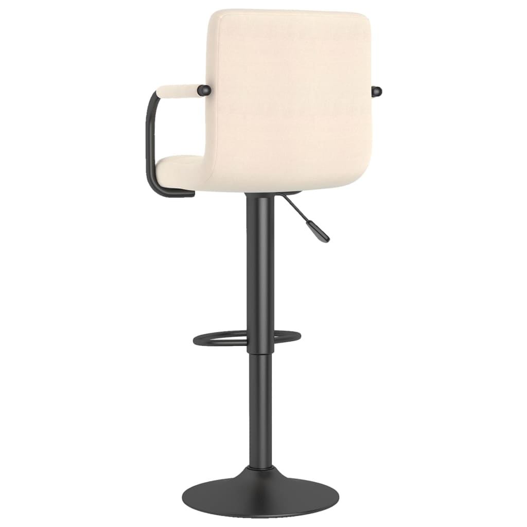 vidaXL Bar Stools 2 pcs Black Fabric