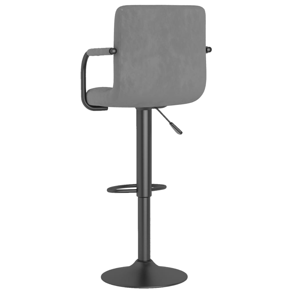 vidaXL Bar Stools 2 pcs Black Velvet